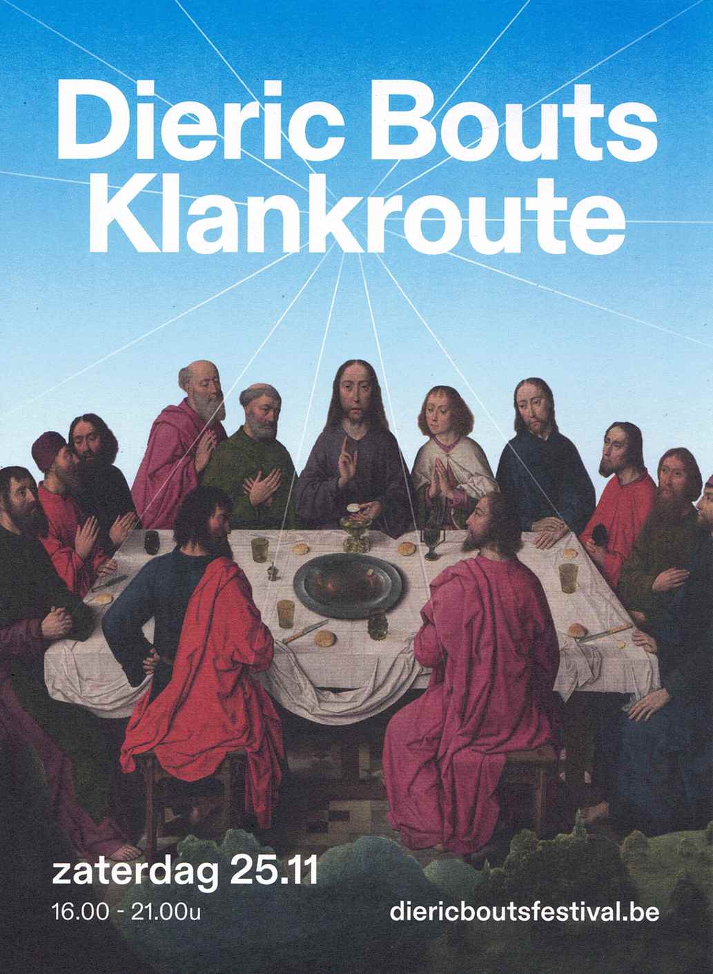 Affiche concert op Dieric Bouts Klankroute.